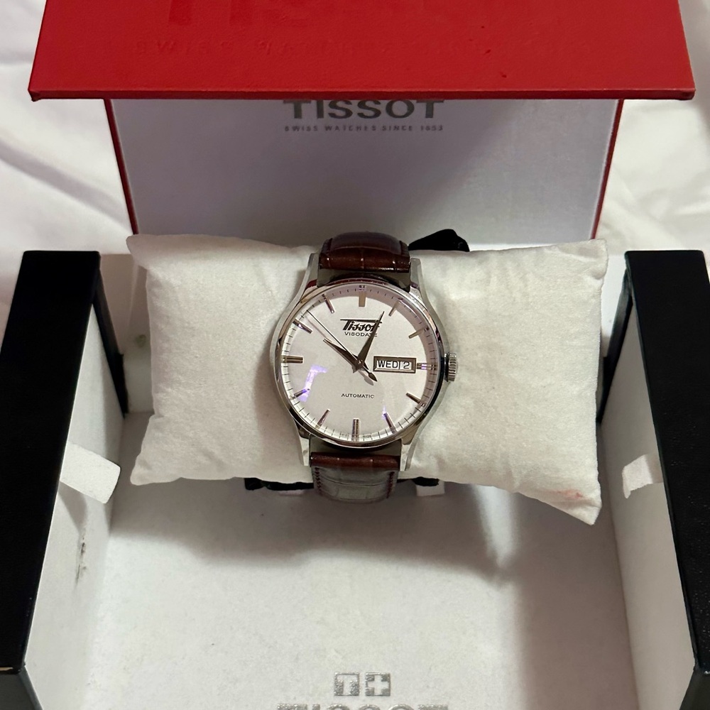 Tissot Silver and Brown Men's Watch